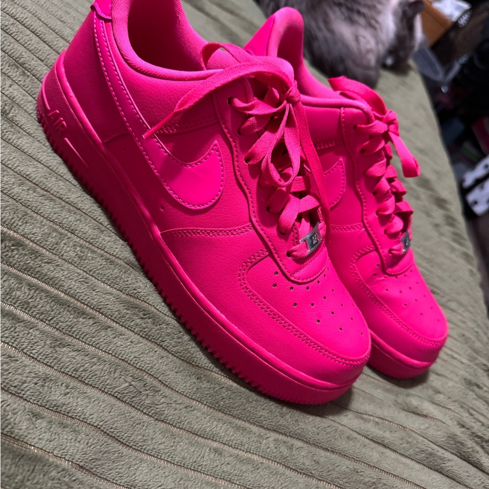 Nike Women's Air Force 1s Fireberry Sneakers